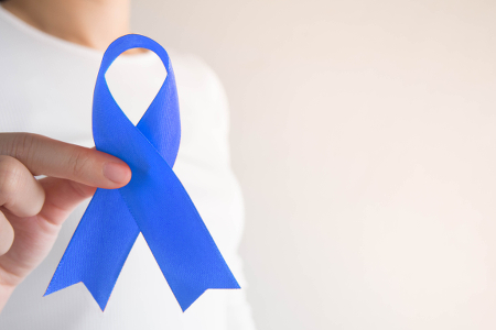 ruban bleu lutte contre le cancer